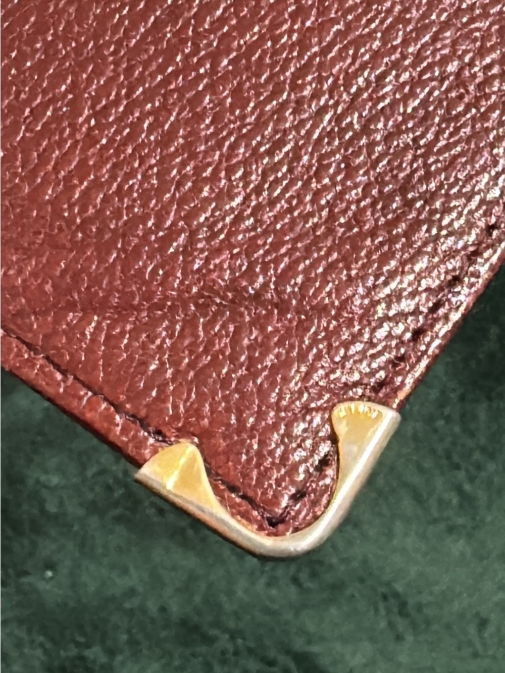 Celine Vintage Burgundy Leather Bifold Long Wallet - Picture 6 of 15